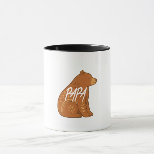 Boho-Bär-Papa-Tasse Tasse (Zentrum)