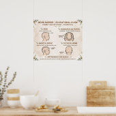 Boho-Barbier-Sektionierung Poster (Küche)