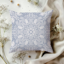 Boho Barkley Mandala hellgrau Kissen