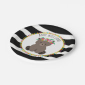 Boho Bärn-Cardstock inspirierte kundenspezifische Pappteller (Schrägansicht)