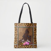 BOHO BARREL RACER BARREL RACING LEOPARD DRUCK TASCHE (Vorderseite)