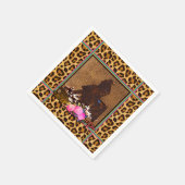 BOHO BARREL RACER LEOPARD DRUCKPAPIER SERVIETTE (Ecke)
