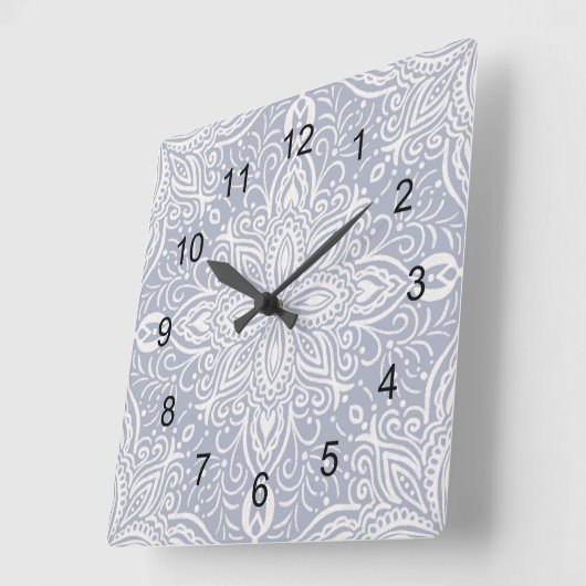 Boho Barrett Quadratische Wanduhr (Winkel)