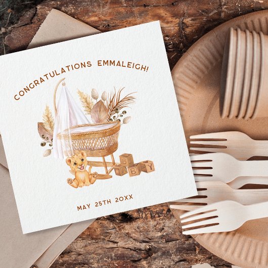 Boho Bassinet Kinderzimmer Babydusche Serviette