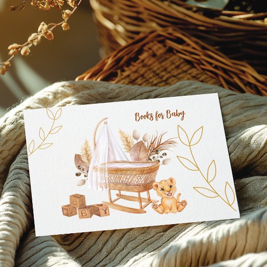 Boho Bassinet Kinderzimmer Books for Baby Shooting Begleitkarte