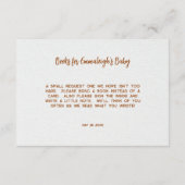 Boho Bassinet Kinderzimmer Books for Baby Shooting Begleitkarte (Rückseite)