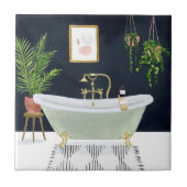 Boho Bath I Fliese (Vorderseite)