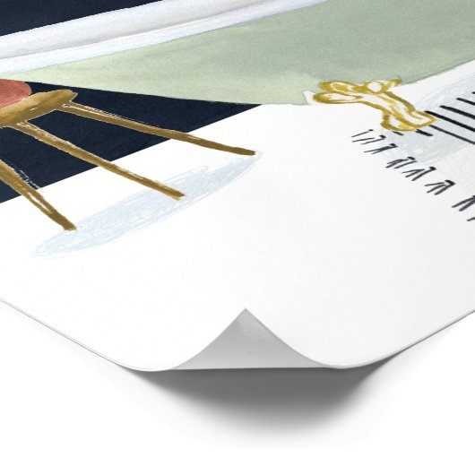 Boho Bath I Poster (Ecke)