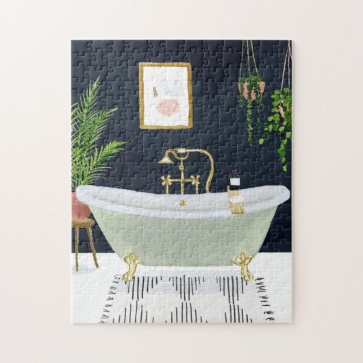 Boho Bath I Puzzle (Vertikal)