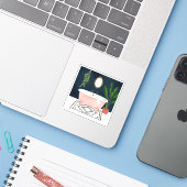 Boho Bath II Aufkleber (Laptop mit iPhone)