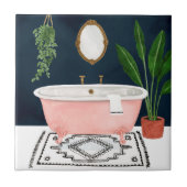 Boho Bath II Fliese (Vorderseite)