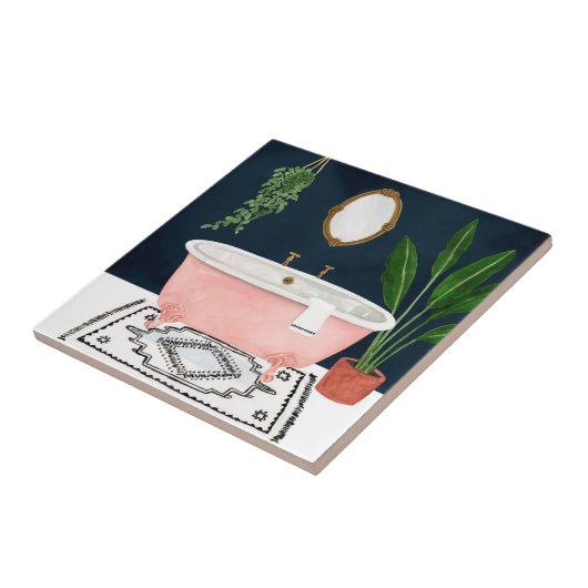 Boho Bath II Fliese (Seite)