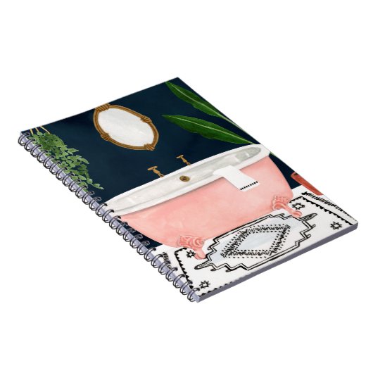 Boho Bath II Notizblock (Rechte Seite)