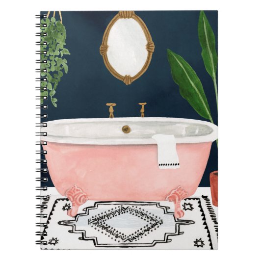 Boho Bath II Notizblock (Vorderseite)