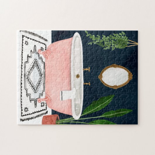 Boho Bath II Puzzle (Horizontal)