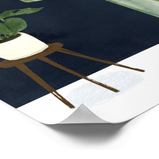 Boho Bath Sinks II Poster (Ecke)