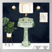 Boho Bath Sinks II Poster (Vorne)