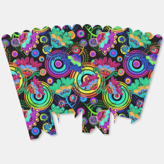 Boho Batik Bright und schöne Blume Geschenkschachtel (Ungeklappt)