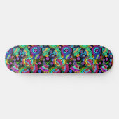 Boho Batik Floral Vibes Skateboard (Horizontal)