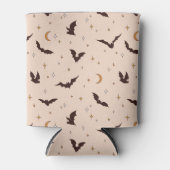 Boho Bats and Stars Halloween Pattern Dosenkühler (Vorderseite)