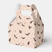 Boho Bats and Stars Halloween Pattern Geschenkschachtel (Rückseite)