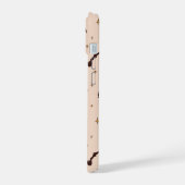 Boho Bats and Stars Halloween Pattern iPhone 15 Hülle (Linke Seite)