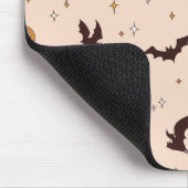 Boho Bats and Stars Halloween Pattern Mousepad (Ecke)