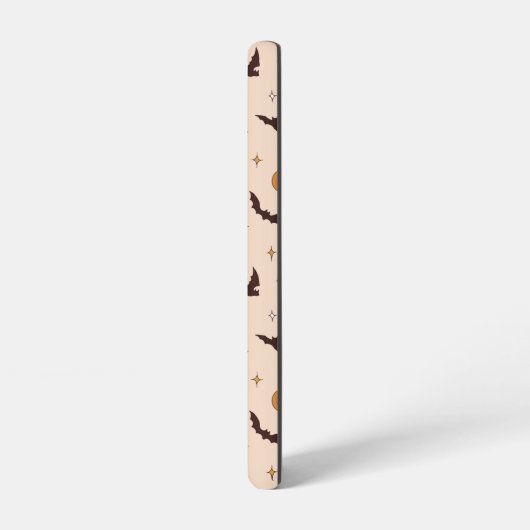 Boho Bats and Stars Halloween Pattern Samsung Galaxy Hülle (Linke Seite)