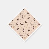 Boho Bats and Stars Halloween Pattern Serviette (Ecke)