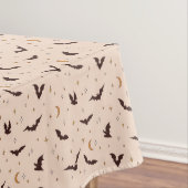Boho Bats and Stars Halloween Pattern Tischdecke (Beispiel)