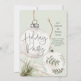 Boho Baubles Holiday Party Feiertagskarte