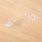 Boho Bautizo Einladung Mädchen Akrolische Einladun (Ablage )