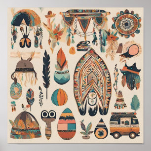 Boho Bazaar: Ein Marktplatz der Wunder Wandkunst Poster