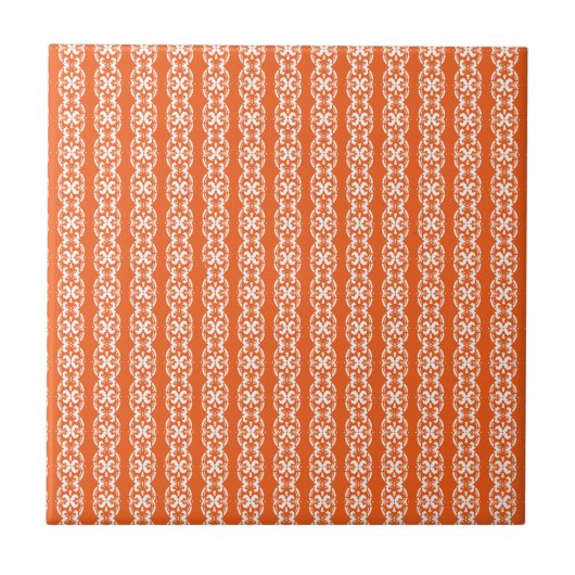 Boho Bazaar, Mix & Match Orange Muster Fliese (Vorderseite)