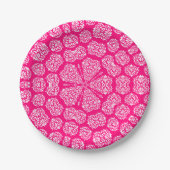 Boho Bazaar, Mix & Match Rosenmuster Pappteller (Vorderseite)