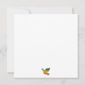 Boho Be Peace Retro-Feiertags-Notizkarte (Rückseite)