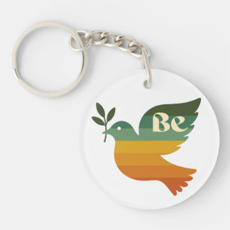 Boho Be Peace Retro Holiday Keychain Schlüsselanhänger