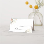 Boho Beach Botanische Hochzeit Platzkarte (Vorderseite)