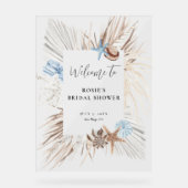 Boho Beach Brautparty Acrylschild (Vorderseite)