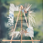 Boho Beach Brautparty Acrylschild (Neutral)