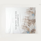 Boho Beach Brautparty Hintergrund Wandteppich (Vorderseite (Horizontal))