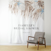 Boho Beach Brautparty Hintergrund Wandteppich (Beispiel)