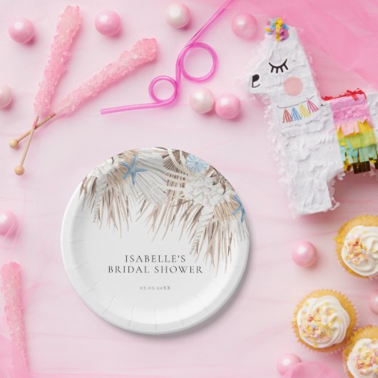 Boho Beach Brautparty Pappteller (Party)