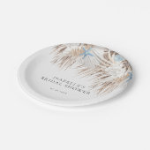 Boho Beach Brautparty Pappteller (Schrägansicht)