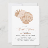 Boho Beach Brautparty Sie sagte ja Einladung (Vorderseite)