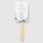 Boho Beach Destination Hampton Wedding Program Fächer (Vorderseite)