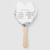 Boho Beach Destination Hampton Wedding Program Fächer (Rückseite)