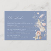 Boho Beach Elegante Wedding Details Eintrittskarte Begleitkarte (Vorderseite)