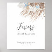 Boho Beach Favors Poster (Vorne)