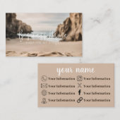 Boho Beach für Cristal Visitenkarte (Vorne/Hinten)